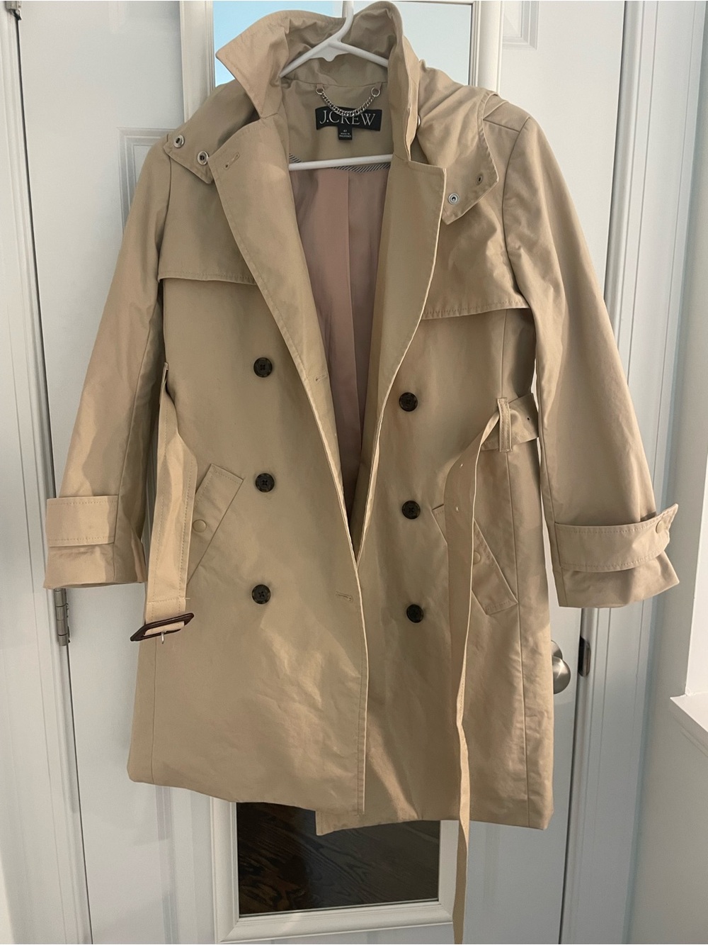 J. Crew Tan Double-Breasted Trench Coat